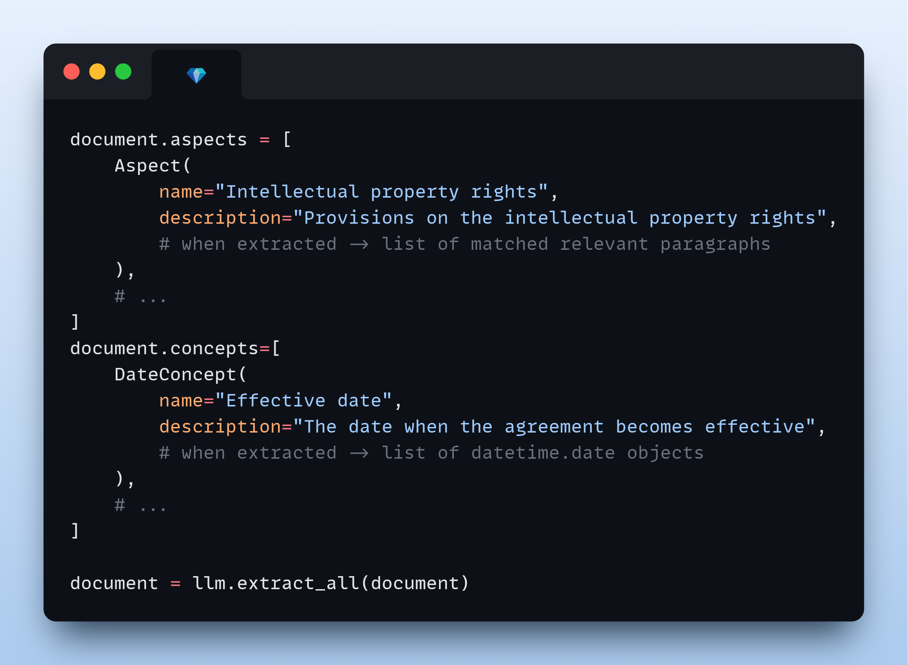ContextGem extraction example